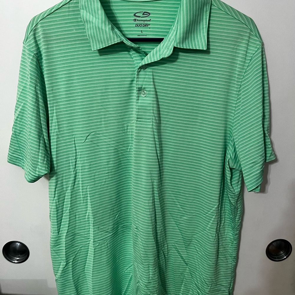 Champion Men's Green Polo Shirt